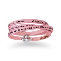 Bracciale Amen Donna Angelo Di Dio in Pelle AJADIT04-54 - AJADIT04-54